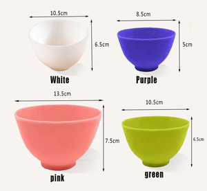 Cuencos de mezcla de maquillaje de belleza cosmética Diy de alta calidad cuenco de máscara de gelatina facial de silicona estética de goma suave - Product Image 6