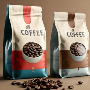 ออกแบบโลโก้พิมพ์ตามสั่ง ถุงซิปล็อคแบบตั้งได้ ขนาด 8 ออนซ์ ป้องกันกลิ่น พร้อมวาล์ว สำหรับบรรจุภัณฑ์กาแฟ - Product Image 1
