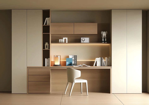 Luxury Black Nordic Modern Contemporary Space Saving Oak <strong>Wood</strong> <strong>Bookcase</strong> for Bedroom Apartment Home Furniture - Product Image 4