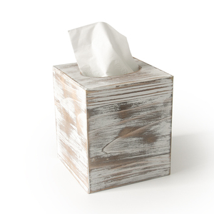 Wholesale decorative OEM slide lid vintage kitchen restaurant paper tissue box large pine wood craft wooden napkin holder