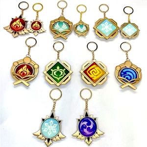 <span class=keywords><strong>Genshin</strong></span> <span class=keywords><strong>Impact</strong></span> 1:1 Eye Of Original God Venti portachiavi Venti Cosplay Anime portachiavi luminosi zaini accessori regali - Product Image 2