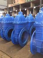 Vanne à opercule à siège souple et flexible en fonte ductile GGG50 DIN3352 F4 à extrémité à bride DN50-DN300 DN150 PN10 PN16 Usine professionnelle
