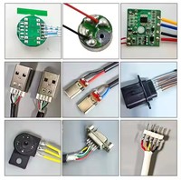 Máquina de soldadura semiautomática Máquina de soldadura con luz LED Montaje de PCB SMT Máquina de conexión USB Máquina de fabricación de cables de datos