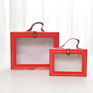 Caja de regalo de laminación brillante de cartón ecológica de lujo con asa <span class=keywords><strong>para</strong></span> <span class=keywords><strong>cumpleaños</strong></span> y embalaje de ramo de flores del Día de la madre - Product Image 3
