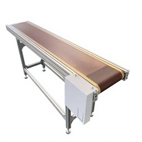 Petite machine à bande transporteuse en téflon, ligne de convoyage à bande en maille PTFE, système de transport résistant à la chaleur de qualité alimentaire