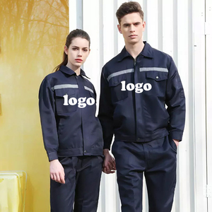 Commercio all'ingrosso personalizzato Logo resistente all'usura tuta riflettente Unisex fabbrica set di <span class=keywords><strong>lavoro</strong></span> uniformi - Product Image 3