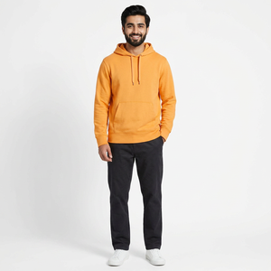 Sudaderas y Hoodies Extra Grandes para Hombre, de Algodón Grueso de Alta Calidad, con Estampado de Líneas Negras y Diseño de Corona - Product Image 1