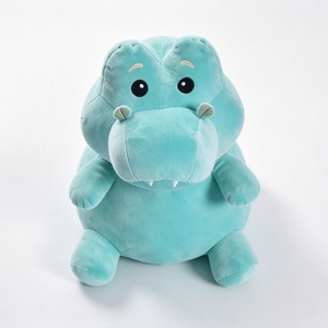 Peluche de hipopótamo personalizado, lindo peluche de hipopótamo, peluche de hipopótamo azul, juguete de hipopótamo sentado - Product Image 1