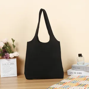 Wholesale Blank Canvas Shoulder Tote Bags Or With Customized