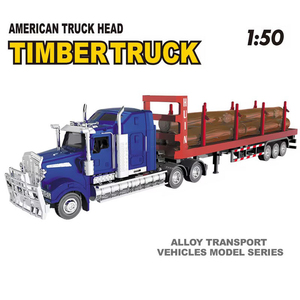 Haute qualité américain transporteur moulé sous pression jouets modèle voiture <span class=keywords><strong>camion</strong></span> cadeaux alliage <span class=keywords><strong>1</strong></span>:50 bois transporteur modèle bois <span class=keywords><strong>camion</strong></span> pour enfants - Product Image 3