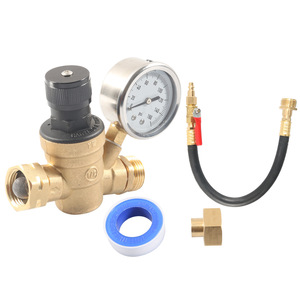 Regulador de presión de agua ajustable RV, tipo de empuje, Kit de regulador de presión de latón sin plomo de 3/4 ", adecuado para RV Camper - Product Image 2