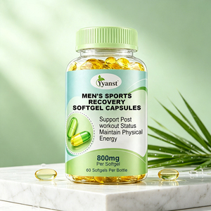 Men's Sports Recovery Softgel Capsules 800mg 60pcs Support <b>Post</b> Workout Status Maintain Physical Energy Fitness Supplement OEM - Product Image 2