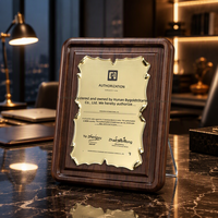 Nouveau porte-certificat en bois massif de noyer noir, porte-médaille en bois, trophée personnalisé, plaque créative, fabriqué en Chine
