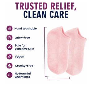 Calcetines de Gel Hidratantes para Hombres y Mujeres, Tratamiento para Pies Secos y Talones Agrietados con Manteca de Karité y Aceite de <span class=keywords><strong>Rosas</strong></span> - Product Image 5