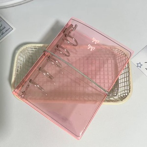 Kẹo màu cứng-shell <span class=keywords><strong>PVC</strong></span> Bow in nhật ký kế hoạch đầy màu sắc 5 lỗ Loose-Leaf máy tính xách tay M5 cho quà tặng cho - Product Image 6