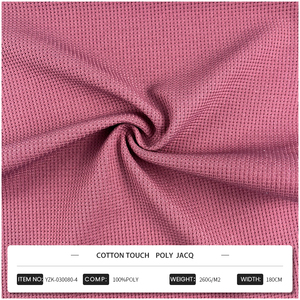 Bán Buôn Thổ Cẩm Jacquard Vải Waffle Bông Cảm Ứng Dệt <span class=keywords><strong>Polyester</strong></span> Spandex Kéo Dài Vải Telas Cho Hoodies - Product Image 3