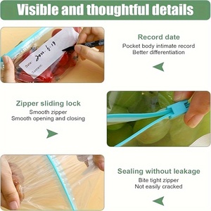 Bolsas de Plástico Transparentes con Cierre Ziplock para Congelador, para Alimentos y Sándwiches, al por Mayor - Product Image 2
