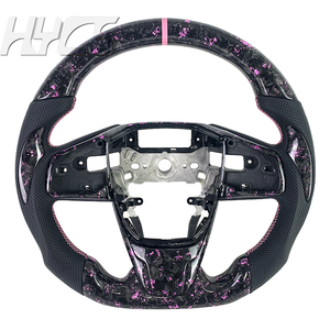 <span class=keywords><strong>พวงมาลัย</strong></span>หนังคาร์บอนไฟเบอร์สไตล์รถแข่งแบบกำหนดเอง เหมาะสำหรับรถยนต์ฮอนด้าซีวิค แอคคอร์ด ซีอาร์วี เอชอาร์วี รุ่นที่ 10 และ 11 - Product Image 1