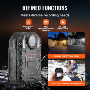 Z02 1440p HD mini máy ảnh cơ thể 64GB Wearable cam âm thanh hình ảnh video được xây dựng trong 2850 mAh pin 2.0 "LCD hồng ngoại tầm nhìn ban đêm - Product Image 4