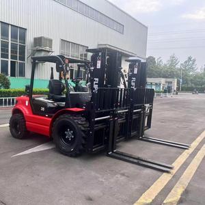 FLIFT <strong>3.5</strong> <strong>Ton</strong> <strong>All</strong> <strong>Terrain</strong> <strong>Forklift</strong> 2WD diesel Powered off Road <strong>Forklift</strong> for Mountain Area Use Factory Price for Sale - Product Image 1