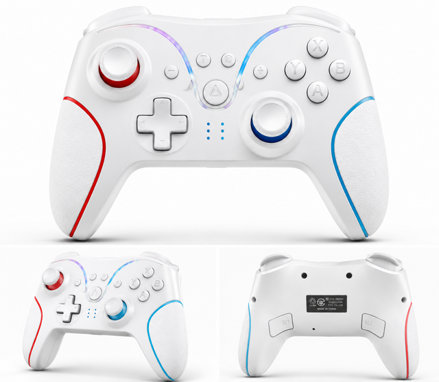 Wireless Controller for Nintendo Switch BT Gamepad RGB Lightning Variation Joystick for Switch 2 Console LED Manette Mando