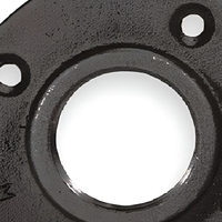 Bride en fonte malléable avec trous pour boulons, filetage NPT, ASME B16.3 Classe 150 pour raccordement de tuyaux