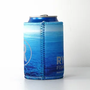 Custom OEM Sublimation Printed Stubby Holder Can Cooler Sleeve For Beer With Logo