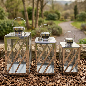 Wholesale A.K Handicrafts Stainless Steel Metal Candle Holder Lanterns Handmade Durable Custom Sizes for Home Outdoor Decoration - Product Image 6