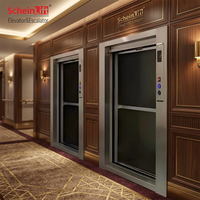 Monte-charge de cuisine en acier inoxydable DW-200 ScheinLift, capacité 200 kg, traction AC VVVF, 2-10 étages, pour restaurant, entrepôt, appartement