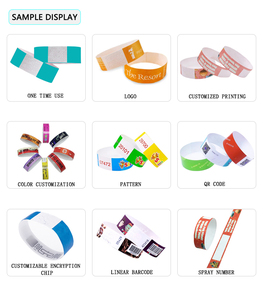 Nomor berturut-turut tahan air mata dan dicetak tali pergelangan tangan gelang tiket masuk - Product Image 6