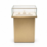 Vitrine d'exposition de bijoux en verre éclairée par LED sur mesure pour bijouterie, musée, exposition, vente en gros