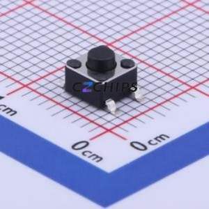 GT-TC074B-H038-L1 Tactile Switch SMD-4P,4.5x4.5mm Switch Single Pole Single Throw Round Button 2.5N Vertical Mount - Product Image 1