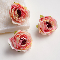 Têtes de roses rouleées de style européen de haute qualité, matériau artisanal luxueux pour accessoires raffinés, bouquets et guirlandes.