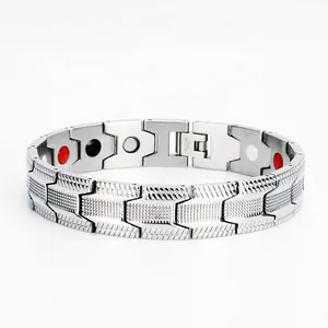 Hot Sell Healthy Bio Germanium Stainless Steel Energy Magnetic Bracelet For Men Women