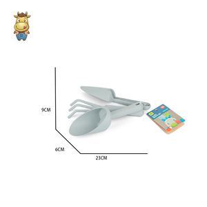 Ensemble de 3 jouets de plage pour enfants : râteau, pelle et pioche – Outils de jardinage pour le sable – Jeu d'extérieur estival - Product Image 4