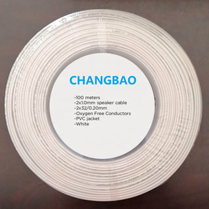 Changbao 2 lõi 2x1.0 tiếng ồn thấp song song âm thanh phẳng cáp OFC dây loa - Product Image 5