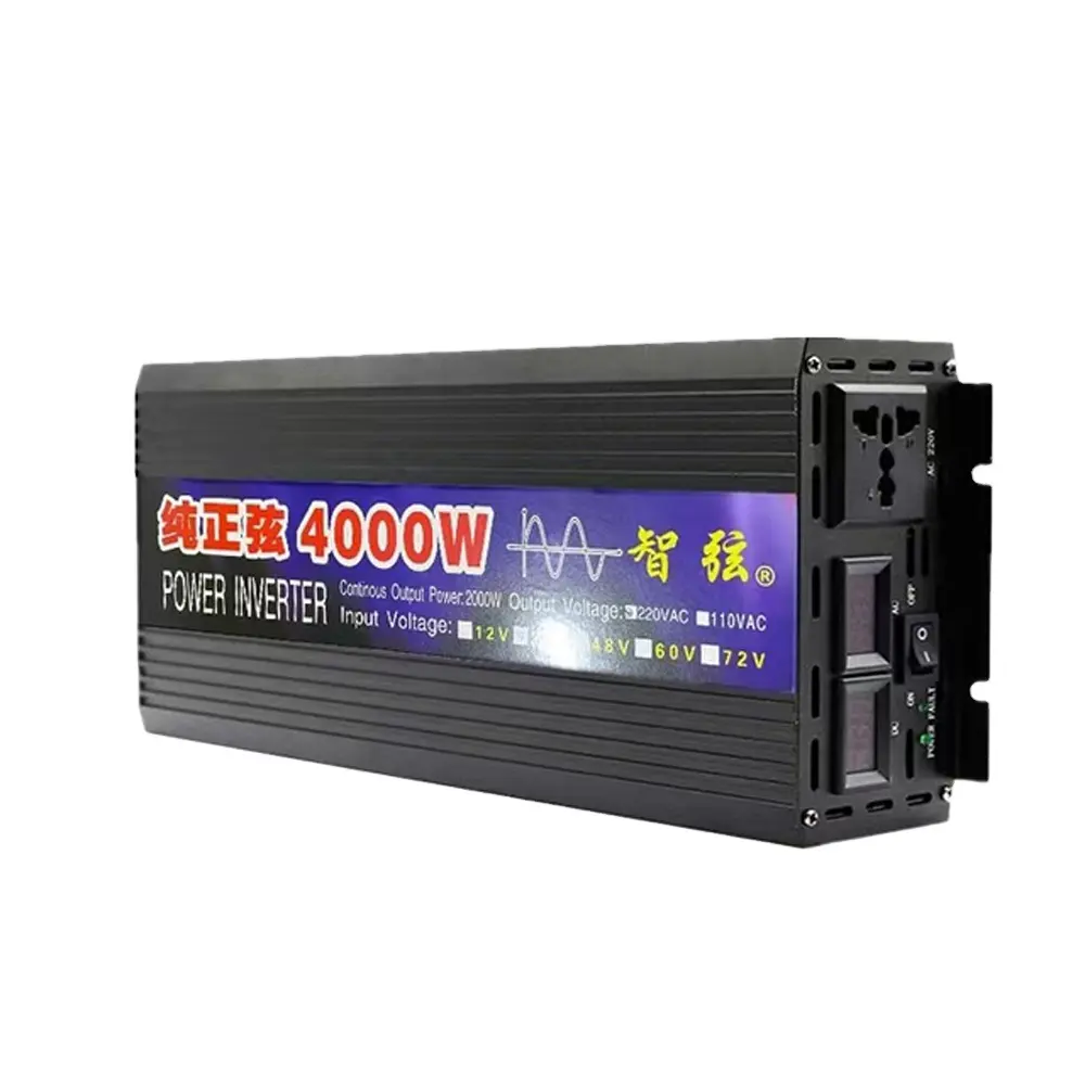 Bán buôn hiệu quả cao 3KW 4Kw 5KW 10KW mạnh mẽ biến tần năng lượng mặt trời MPPT điều khiển thông minh 12V 220V điện biến tần tinh khiết Sine Wave