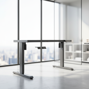 Pieds de table électrique intelligents modernes à double moteur et double poutre, cadre de bureau debout réglable en hauteur, ergonomique - Product Image 4