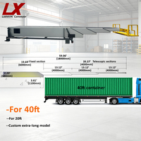 Convoyeur à bande télescopique mobile LIANXIN en acier au manganèse 3,0 mm pour chargement et déchargement de conteneurs de camions, haute efficacité