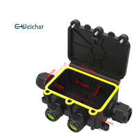 Boîte de jonction étanche IP68 en nylon à 4 voies EW-M2068-4TA pour connecteur de câblage de moto et éclairage LED de jardin