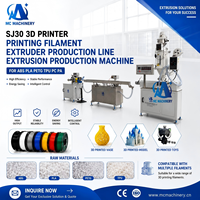 Machine de production de filament d'impression 3D SJ30 6kg/h 1,75 mm à bas prix, ligne d'extrusion pour PP PE PA6 PC PLA ABS PETG