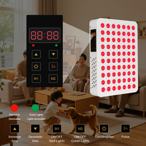 Panneau de luminothérapie 350W pour soins de beauté RLP70-V2 520nm 660nm Vert & Rouge, 70 LED à double puce, Machine PDT pour le visage - Product Image 5