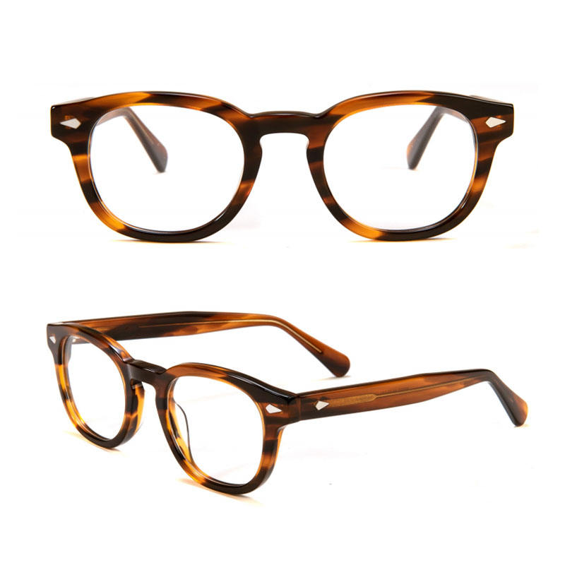 M1107 Classic Metal Pins Acetate Optical Frames Factory