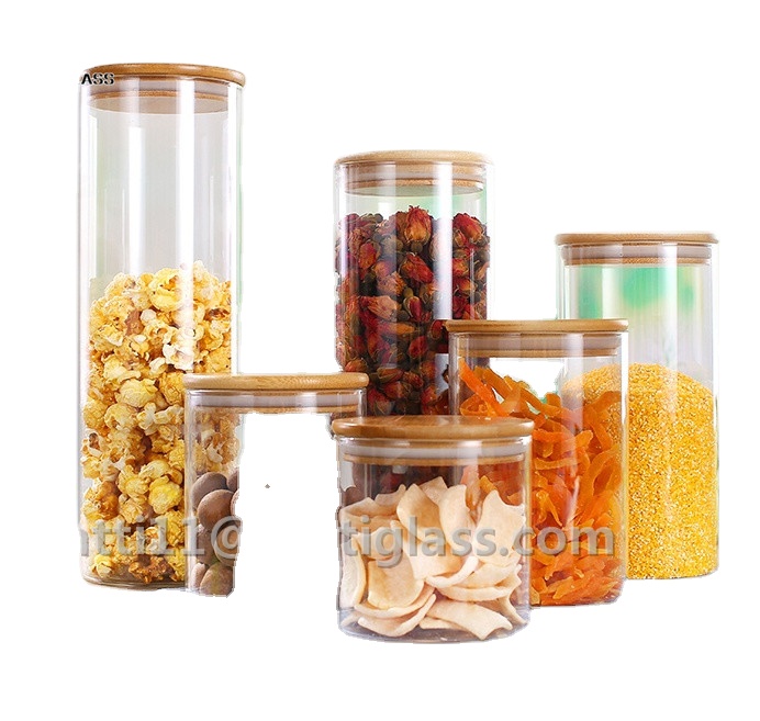 Боросиликатное стекло ручной работы, банки из пирекс-стекла, 300 мл, 400 мл, 500 мл, 600 мл, 700 мл, 800 мл, 900 мл, прозрачные круглые пробковые Герметичные банки и крышки