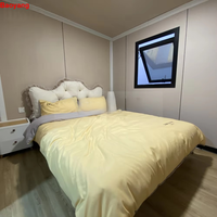 Maison conteneur pliable de 20 pieds, cabine modulaire préfabriquée, structure en acier, abri de bureau portable