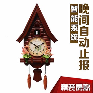 Cuckoo <b>Clock</b> For Living Room <b>Battery</b> Powered European Style With Hourly Chime Single Face Wall <b>Clock</b> - Product Image 3