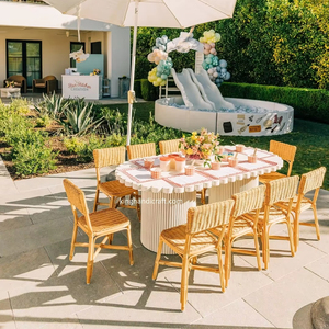 Silla Infantil de Ratán Hecha a Mano, Moderna, de Mimbre Natural, Segura para Niños, para Uso en Parques, Decoración para Fiestas de Cumpleaños, OEM - Product Image 1