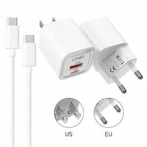 LDNIO A2318C Wholesale Original USB Type C PD 20W Fast Charging Wall Cell Phone Charger Adapter For iPhone Apple 15 Pro Max Ipad