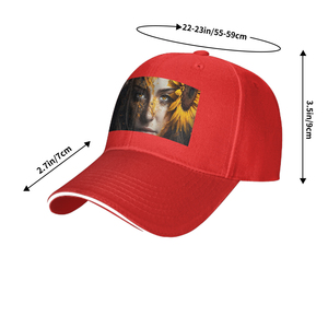 Image personnalisée Casquette de baseball de luxe à 5 panneaux en velours à bord incurvé Style sportif américain à la mode Lettre imprimée Caoutchouc Couvre-chef sublimé - Product Image 2