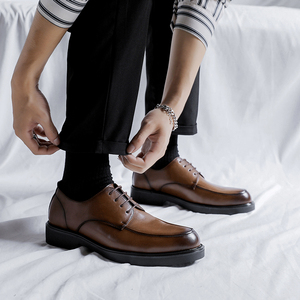 2025 <strong>Men</strong> <strong>Black</strong> Leather Business Office <strong>Shoes</strong> Fashion Style Breathable Dress Size 46 for <strong>Men</strong> <strong>Shoes</strong> - Product Image 4
